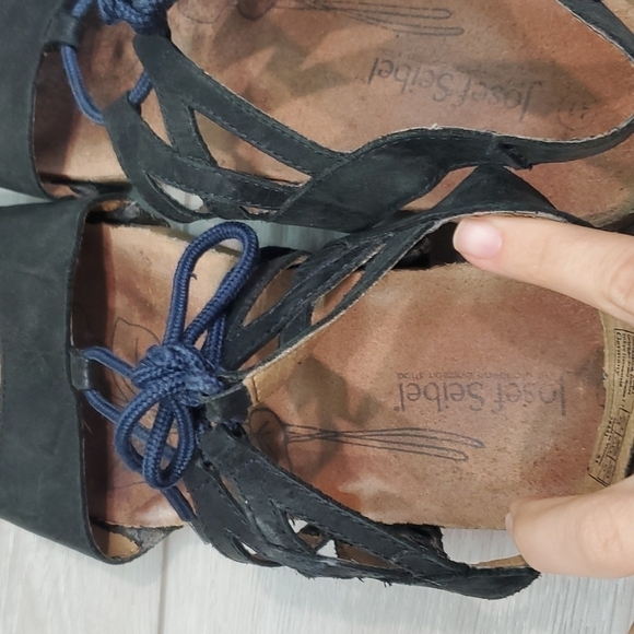 Josef Seibel Women Comfort Tonga Sandals shoes sz 41 US 9.5-10 - Picture 12 of 13